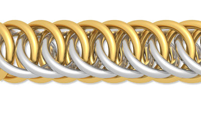 4-in-1 half Persian chainmaille